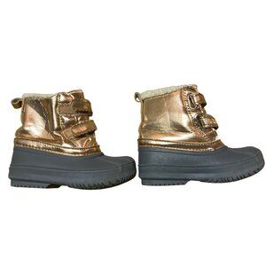 Gymboree Boots Toddler Girl 6 Duck Bottom Faux Shearling Snow Play Condition